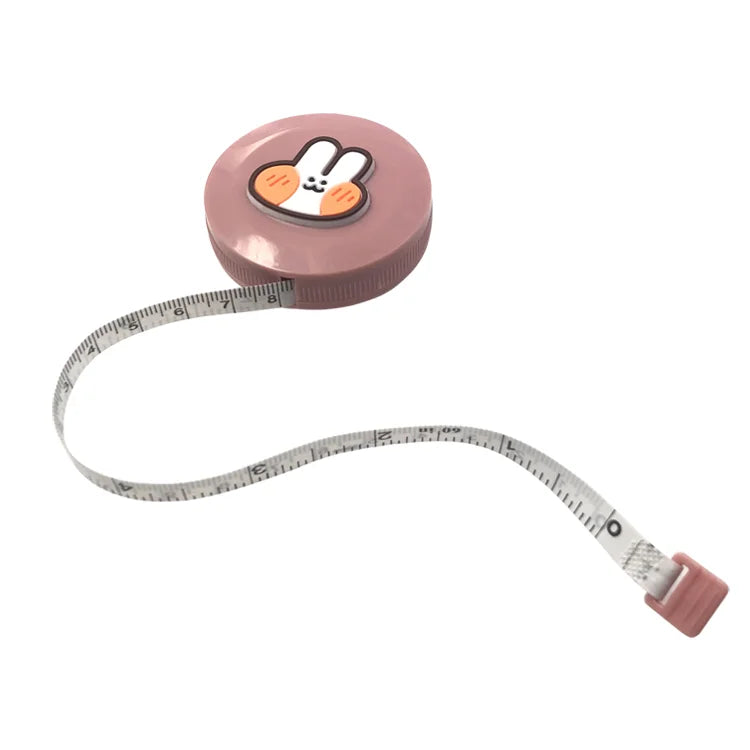 Customized Promotional Round Mini Plastic Digital Printing Tape Measure Portable Cute Retractable