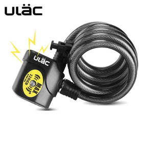 ULAC Bike Alarm Lock Bike Cable Lock Anti-theft Security Wire Bicycle Lock Alarm