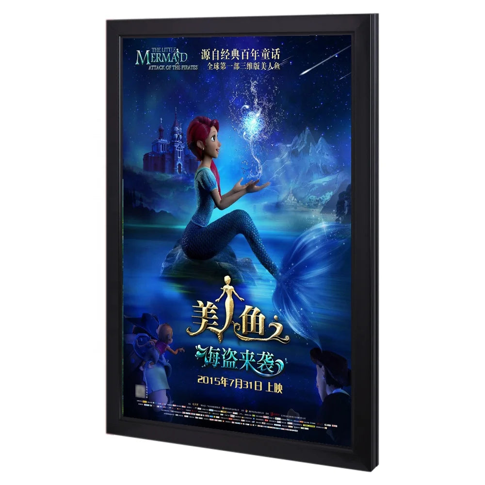 Litsign LS L1 Cinema Theater Film Rectangle A1 A2 A3 A4 Aluminum Snap Photo Frame Ultra Slim High Brightness LED Hanging Digital