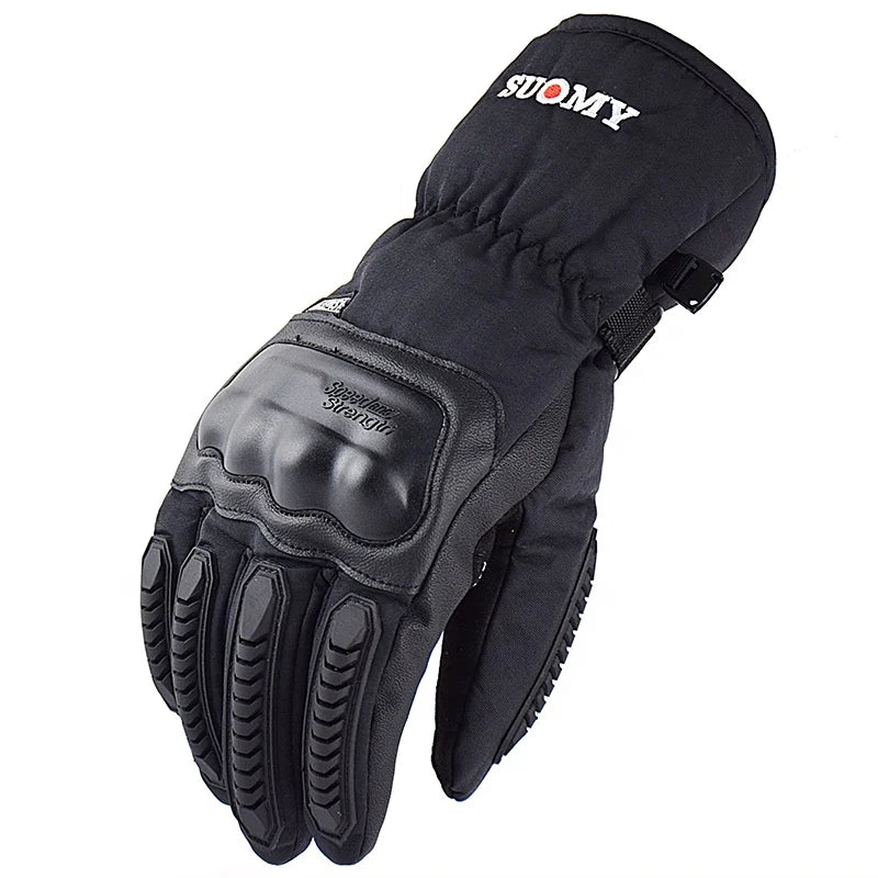 SUOMY Winter Men Women Gloves Touch Cold Waterproof Motorcycle Cycle Gloves Outdoor Sports Plus Velvet Warm Running Ski Gloves
