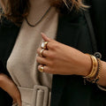 Stainless Steel Ins Fashion Gold Ring Fashion Signet Rings Women