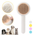 Portable One-Key Hair Removal De- Floating Brush for Cat & Dog Grooming Easy Stainless Steel Needle Made of Durable Plastic
