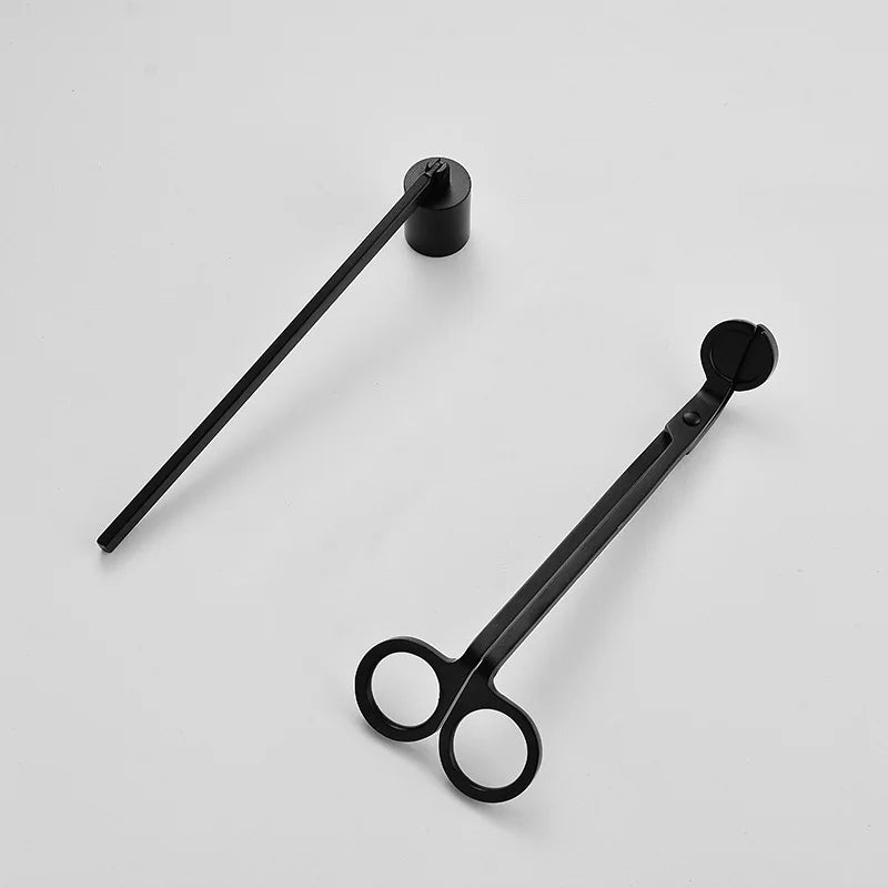 Wholesale Custom Metal Stainless Steel Gold Black Bell Candle Cutter Candle Snuffer Wick Trimmer