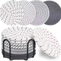 Cotton Rope Woven Placemats Coasters Handicrafts Simple Coasters Table Placemats Cup Mat Bowl Mat
