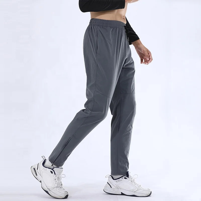 Blank for Printing Ankle Zipper Jogging Pants Nylon Track Pants Track Pants Men