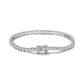 RINNTIN SB95 Custom Women Men Accessories  S925 Sterling Silver 4mm CZ Diamond Bracelet