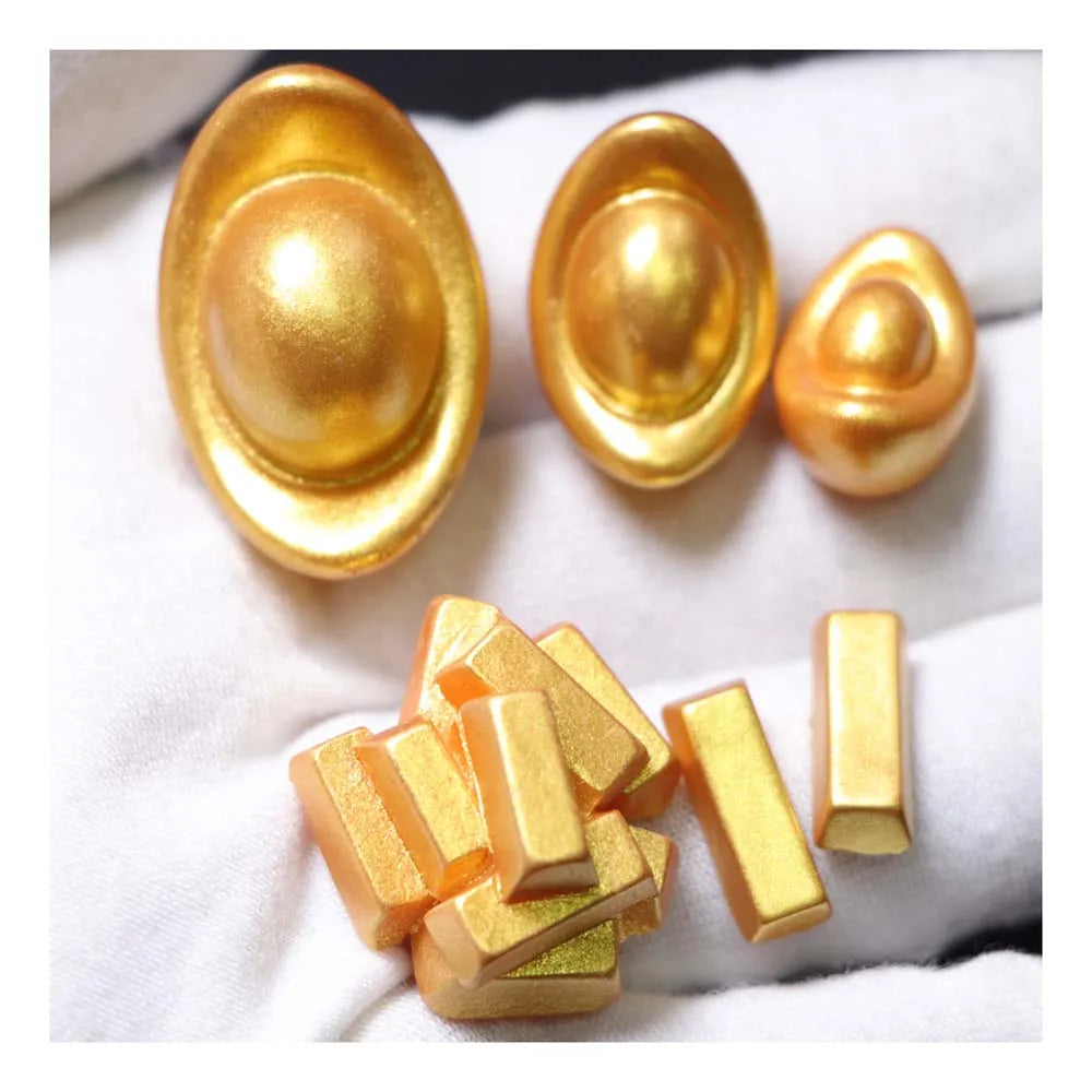 Good Lucky Gold Ingot Micro Landscape Resin Miniatures Home Furnishing Articles Ornament Decor
