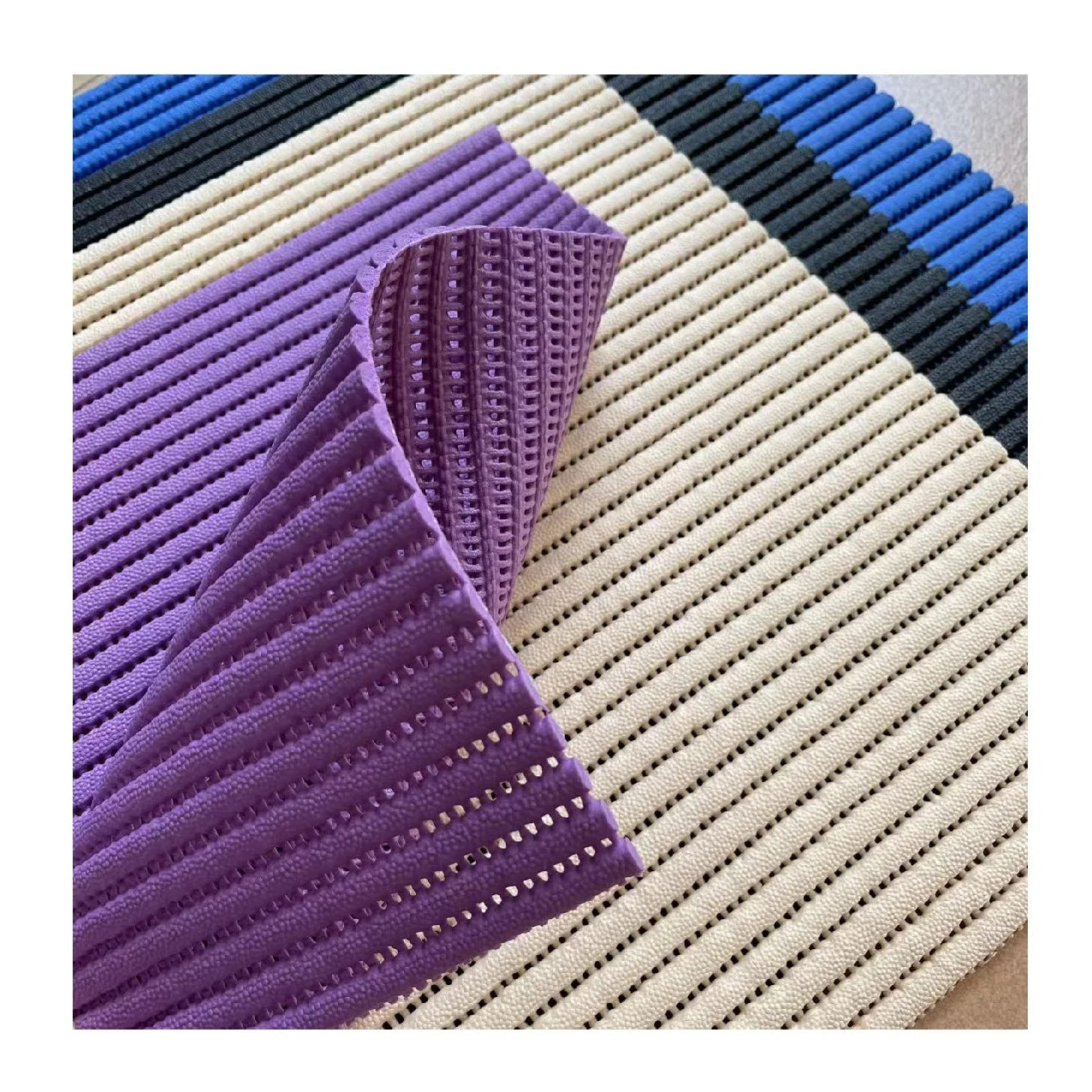 Customizable Pattern Safety Washable Print Pvc Foam Anti Slip   Bathroom Mat Showers Floor Mat