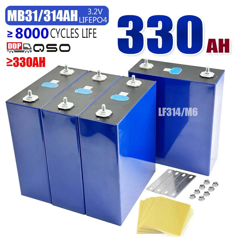 QSO DDP 3.2V Lfp 314 AH 314AH Lifepo4 Battery Cell for Paragon Diy Hektary Offgrid Poland Home Energy Storage Solar Power System