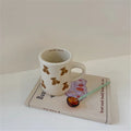 300Ml Kid Cute Bear Porcelain Custom Mugs Children Large Milk Tea Bottle Ceramic Nordic Travel Coffee Cup With Handle