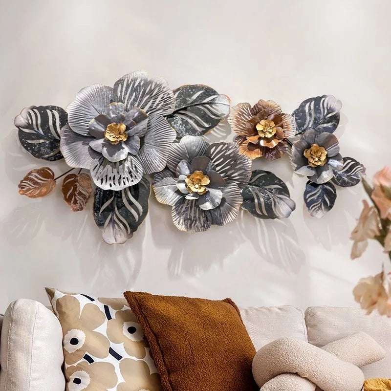122*59cm New Dropshipping Products Metal Metallic Wall Living Room for Home Decor Luxury  Art Item House Decoration Luxuriant