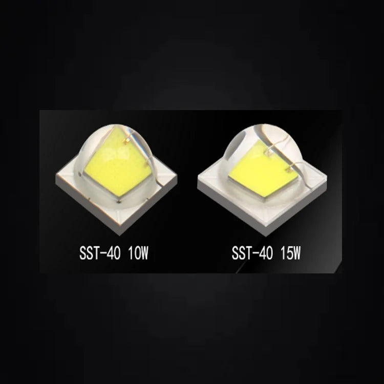 ABOSINN LED Lamp Beads SST-40 RGB 5050 0.2W High Power Flashlight Source Headlight with Pure Copper Base and 5-Year Warranty