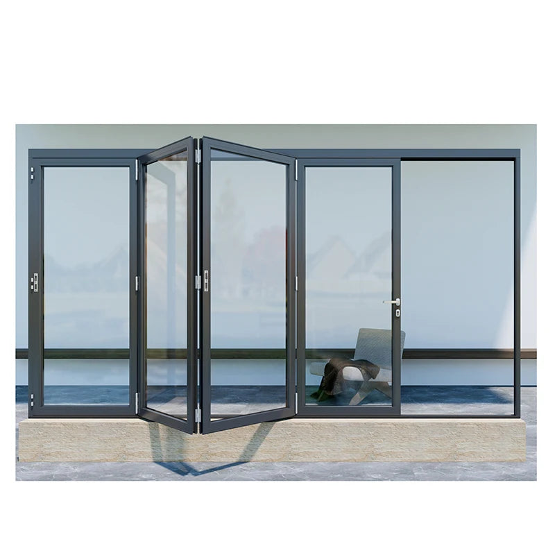 Born Factory Direct American Design Indoor Balcony Panoramic Left and Right Folding Aluminum Alloy Folding Window