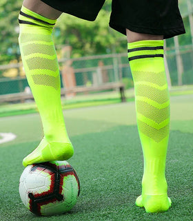 Football Soccer Socks Breathable Outdoor Sports Rugby Stockings Over Knee High Volleyball Baseball Hockey Kids Adults Long Socks