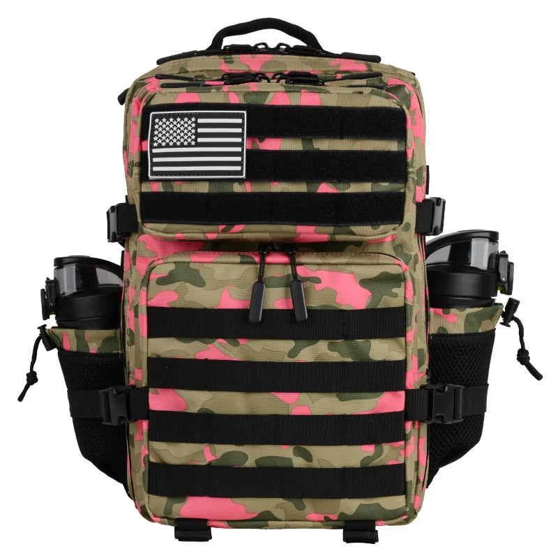 Doublesafe 55L Tactical Assault Backpack Unisex Camouflage Rucksack for Trekking Hiking Travel Camping Mountaineering Hunting