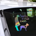 Country Pitbull Dad Car Laser Sticker Vinyl Decal Car Truck Bumper Window Laptop Sticker Decor Gift Die Cut Decals Window Glass