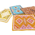 New Recycled Polyester & Cotton Rugs Boho Picnic Rug Custom Woven Blanket