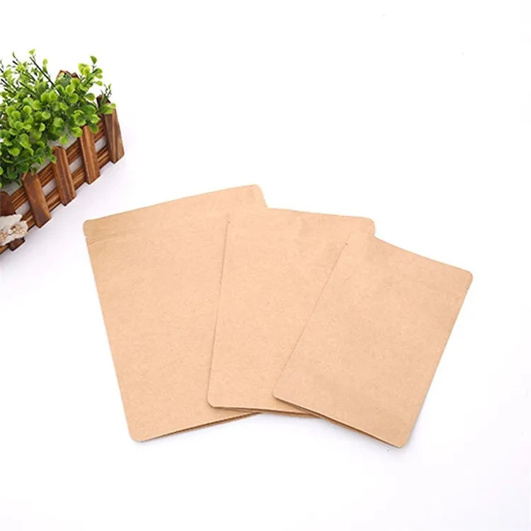 Hot Sale Custom Printed Food Grade Packaging Bag 3-Side Heat Sealed Manufacture's Paper Bags