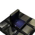 High Brightness Luxury Black LED Big Octagonal Floral Pattern Necklace Box with Velvet Lining Customized Style