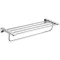KEGAO Chrome Stainless Steel Fixed Bath Towel Bar Folding Feature Wall-mounted 60cm Modern Design Premium Quality for Bathroom