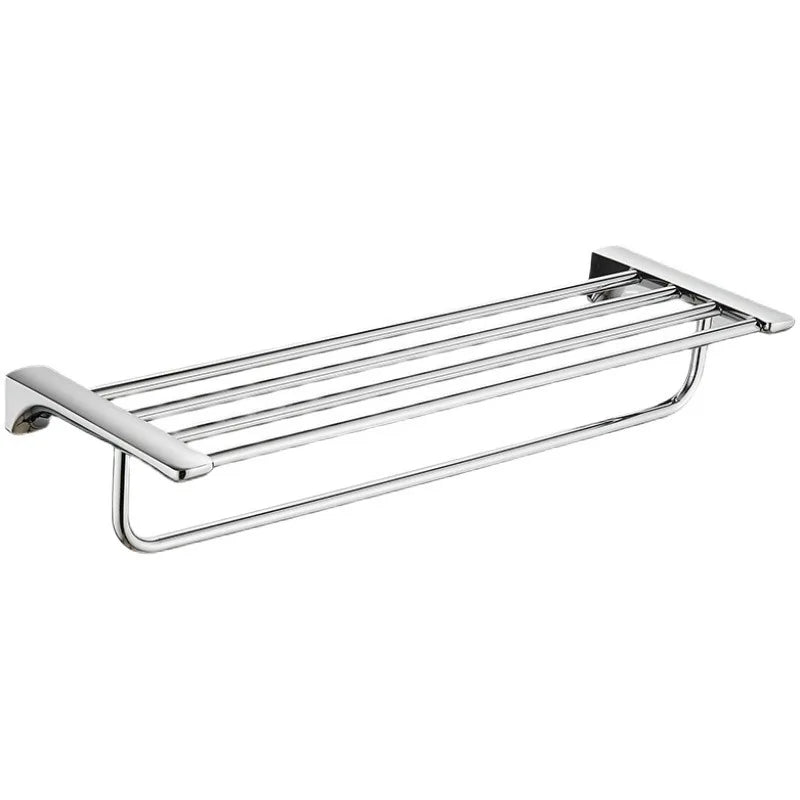 KEGAO Chrome Stainless Steel Fixed Bath Towel Bar Folding Feature Wall-mounted 60cm Modern Design Premium Quality for Bathroom
