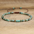 Dainty Stone Bracelet for Women Jewelry Natural Amethyst Rose Quartz Handwoven Braided Beaded Bracelet for Gifts Parties