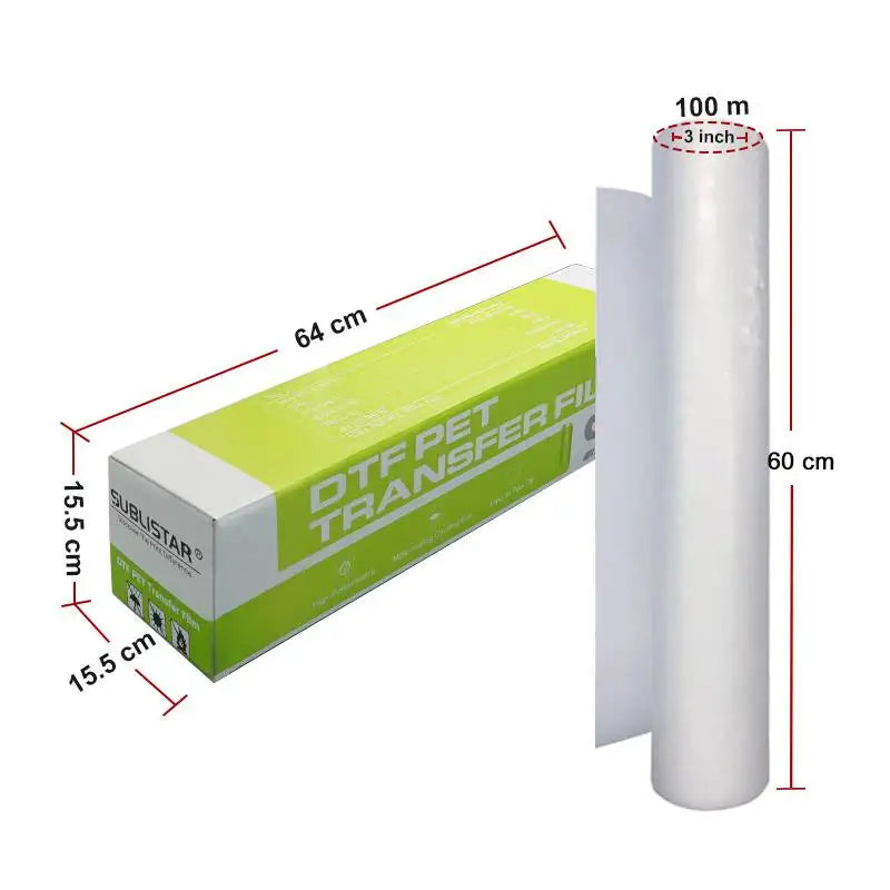 SUBLISTAR Water Ripples Effect DTF Film (60CM*100M)Heat Transfer Material with Water Flow and Sparkling Effect for DTF Printing