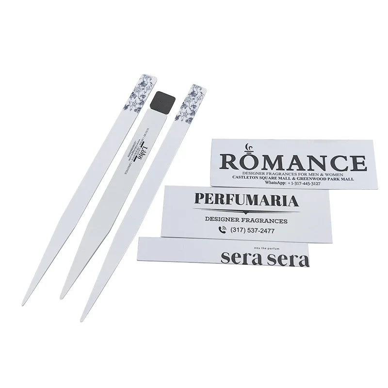 High-End 1mm Thick Empty Perfume Spray Blotters Paper Card Tester
