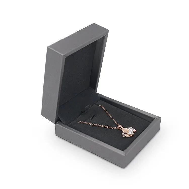 Customized Luxury PU Leather Pendant Box/Necklace Box 7.5x8.4x3.6cm Any Color