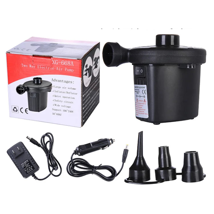 Europe Standard Portable High Power Two Way Use for Home and Car Electric air Pump