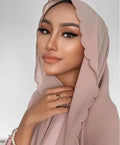 Wholesale 5pcs Custom Plain Tassel Cashmere Shawl High Satin Embroidered Chiffon Scarf for Women for Autumn