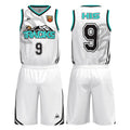 Custom Men's Basketball Jersey Set Sublimation Printing Training Vests & T-Shirt Team Fashion Design with Plus Size Option