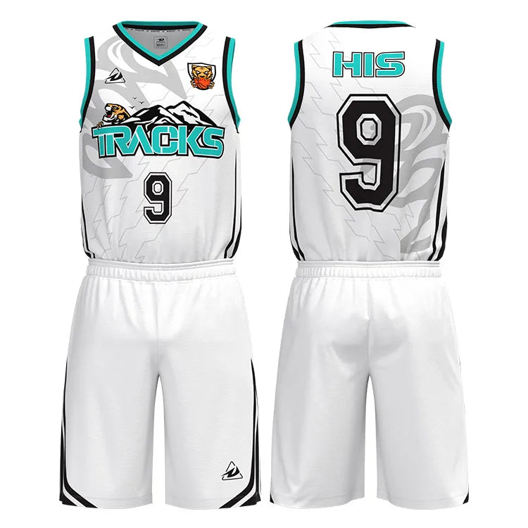 Custom Men's Basketball Jersey Set Sublimation Printing Training Vests & T-Shirt Team Fashion Design with Plus Size Option