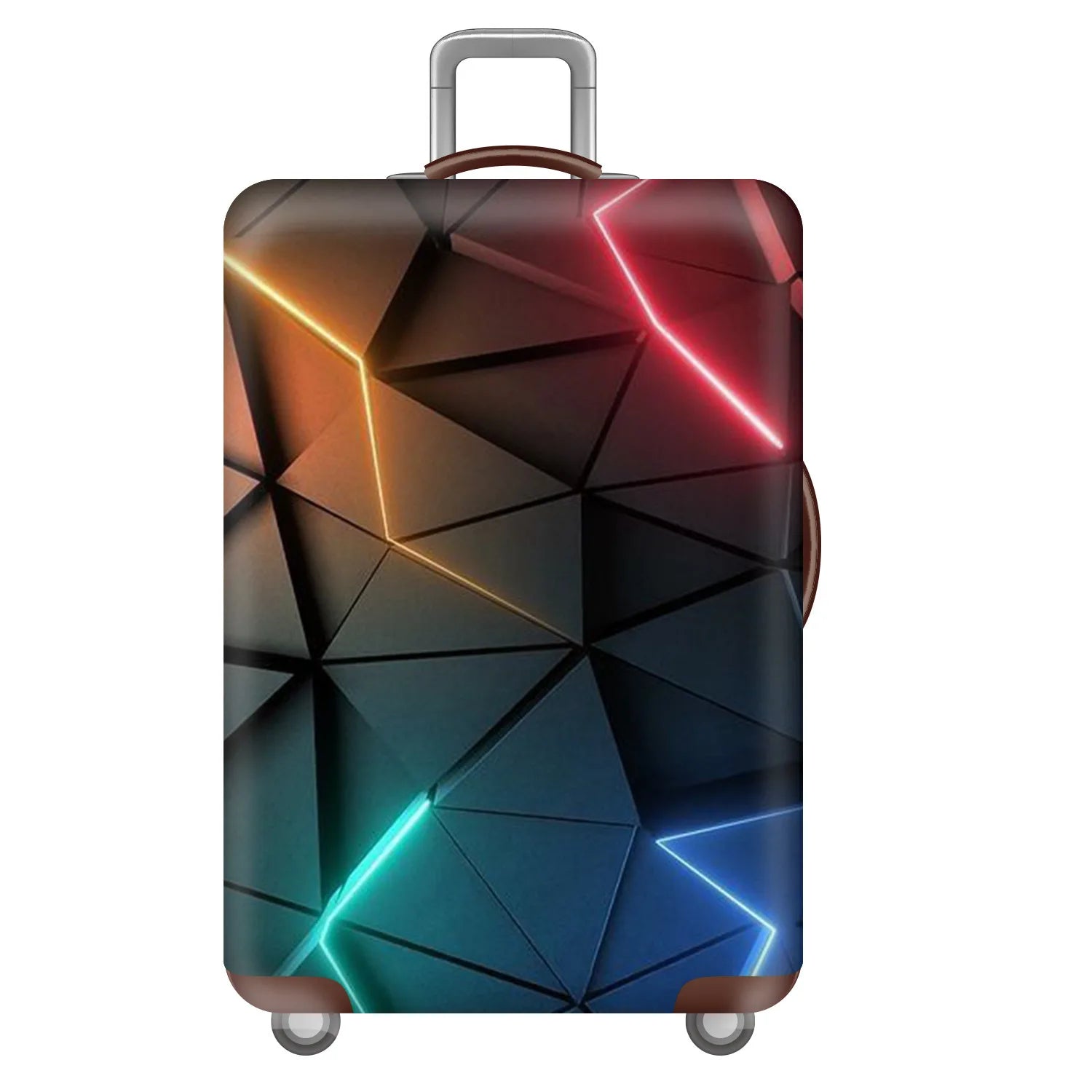Customized Travel Suitcase Protective Cover Waterproof Dustproof Elastic Luggage Cover Main Material Polyester