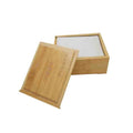 Wholesale Custom logo Unfinished DIY Gift Packaging Keepsake Box Storage Pine Bamboo Wooden Boxes with Sliding Lid for Gifts