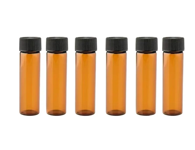 2ml 3ml 5ml Amber Borosilicate Glass Perfume Roller Bottle with Screw Cap for Essential Oils