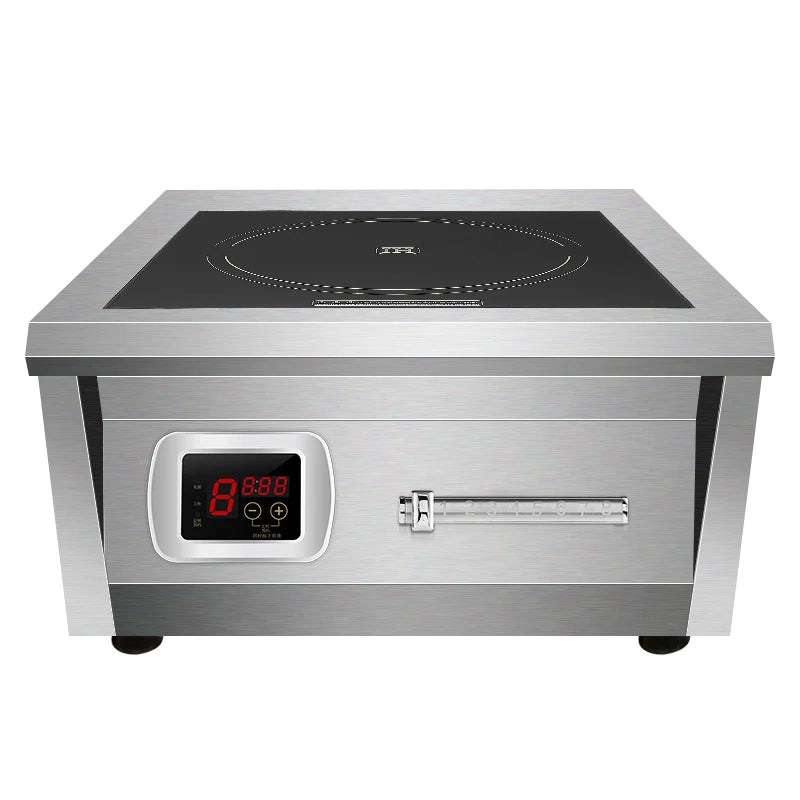 In-Smart 6000W Commercial High-Power Stainless Steel Induction Cooker Flat Stewing Stove Fast Soup Table Top Kitchen Equipment