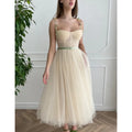 Custom Casual Pearls Spaghetti Straps A-line Engagement Wedding Gown Birthday Party Dress Plus Size Women Prom Evenining Dresses