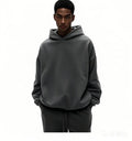 Grams Screen  Cotton Boxy Oversized Custom French Terry Hoodies Heavyweight 400 500Gsm Hoodie Baggy Essentials Cropped Hoodie