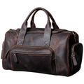 Handmade Original Fashion Leather Travel Business Trip Luggage Storage Weekender Duffel Tote Bags