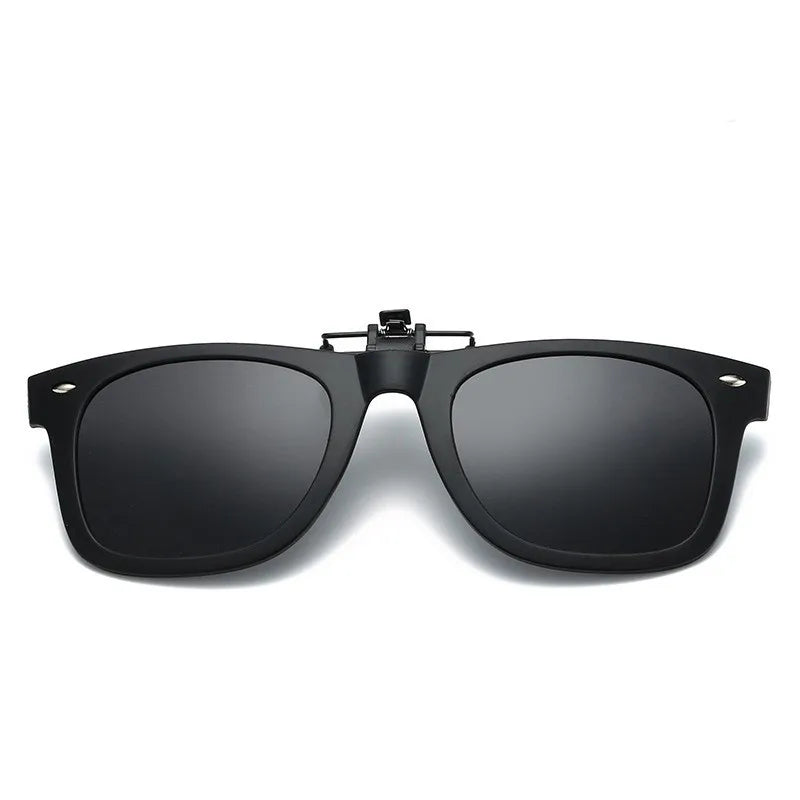 Classic Sunglasses Polarized Clip on Lightweight TR90 Frame Night Vision Driving Clip on Glasses