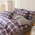Modern Home Collection 4PCS Cotton Duvets Cover Set-Single Double Queen King Sizes 32S Beddings Solid Colors