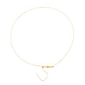 Gold Plated Blank Chain Necklace DIY Ball Adjustable Link Chain Necklace with Needle Jewelry Accessories Stainless Steel CLASSIC