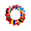 Wholesale Mini Stick Handheld Waving Flags Custom Logo Rod Flags Manufacture's All-Country Polyester and Plastic Banners