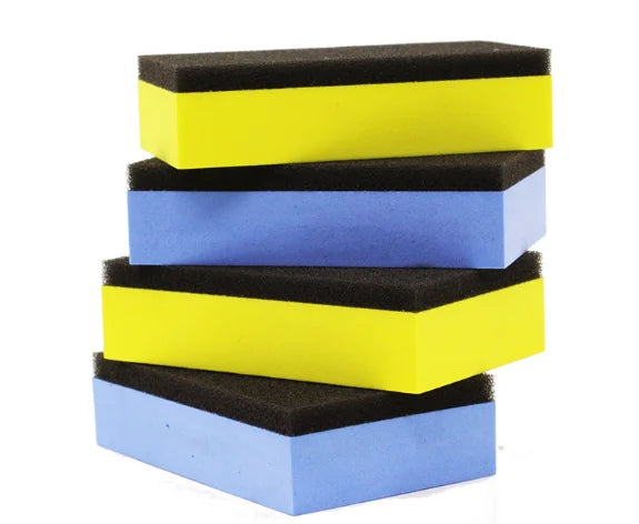 Wholesale Car Waxing Nano Ceramic Coating Applicator Sponge Polishing Applicator with Microfiber Suede Cloth