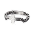 New Stainless Steel Cross-bent Brand Jewelry Retro Men's Imperial Shape Chain Bracelet