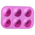 6 Small Semicircle Silicone Cake Pop Molds DIY Aromaholic Candles Chocolate Cake Molds Home Baking Cake Molds