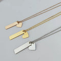 Stainless Steel Customize Name Engravable Necklace