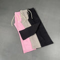 Custom Logo Terry Cotton Flare Sweatpants for Men Oversized Bell-Bottoms with Patchwork Mid Waist Casual Style Heavyweight Pants