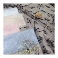 F512 Classic Beautiful Design Tulle Fabric 100% Polyester Jacquard Butterflies Pattern Tulle Fabric